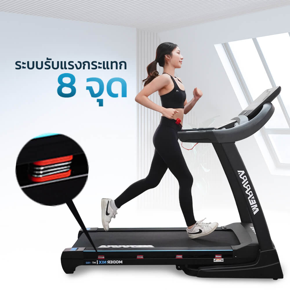 ลู่วิ่งไฟฟ้า Merrira รุ่น Modernix MT-150 มอเตอร์ 4.8 HP_3